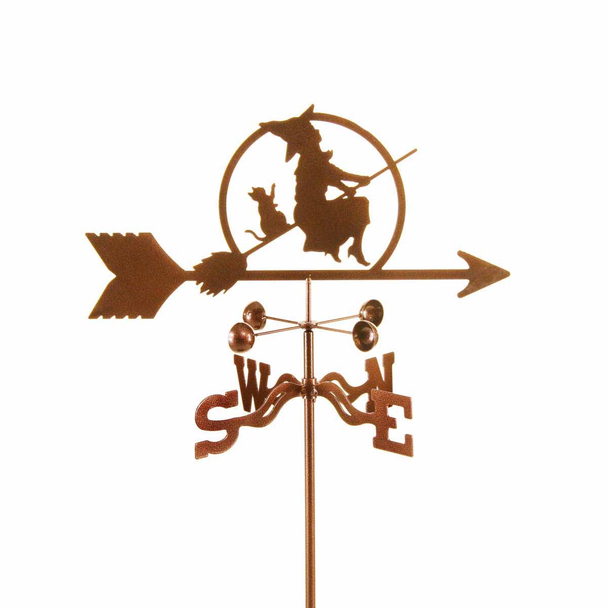 Witch On Broom Weathervane-0