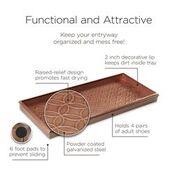 Double Circles Multi-Purpose Boot Tray - Copper Finish - Image 12