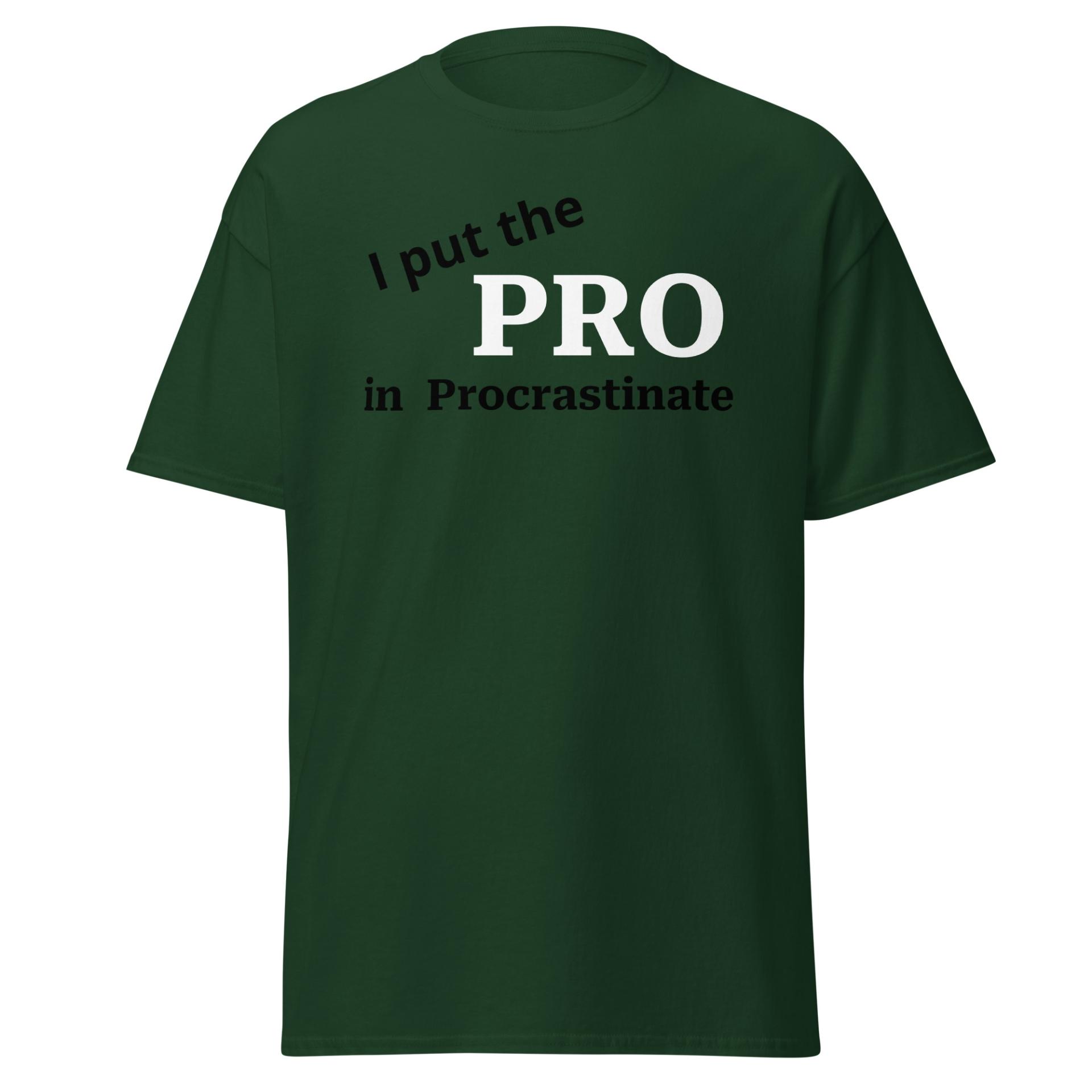 Procrastinate funny t-shirt Unisex classic tee - Image 38